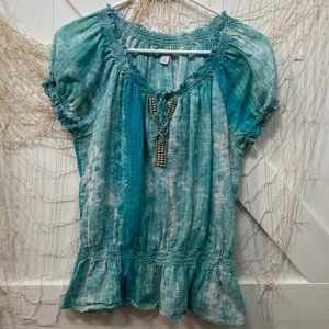 Turquoise Blouse
